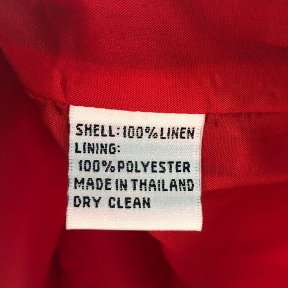 Talbots 100% Irish Linen V-neck Sleeveless Dress | 4 - Picture 11 of 11